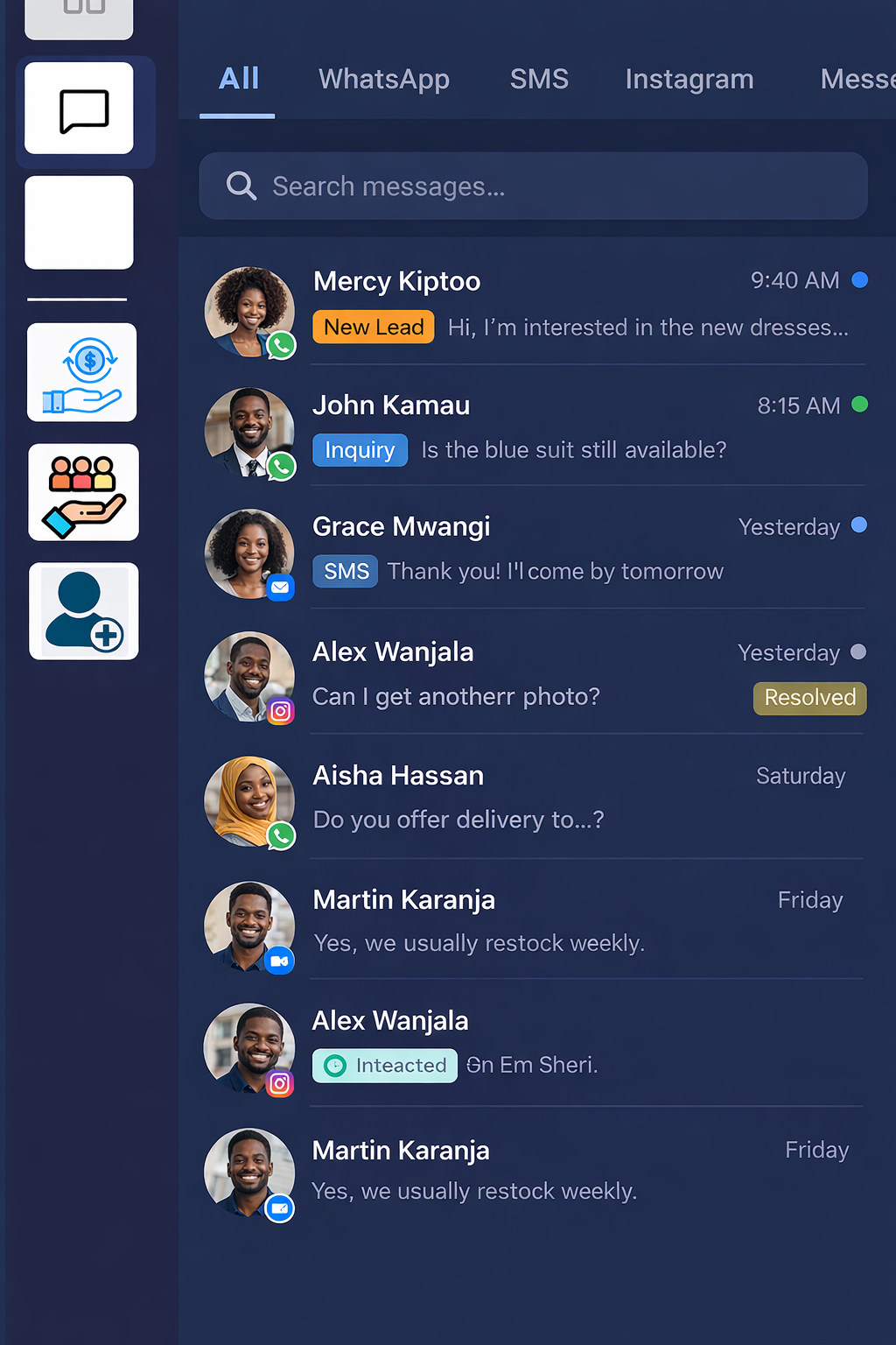 Edah connected business solutions dashboard